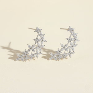 Silver Plated Ear Cuff Earrings