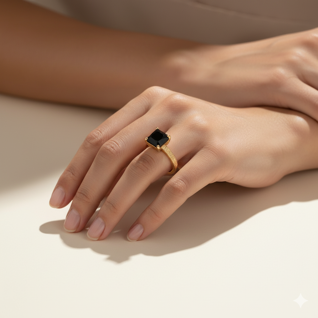 Elegant Bejeweled Adjustable Ring