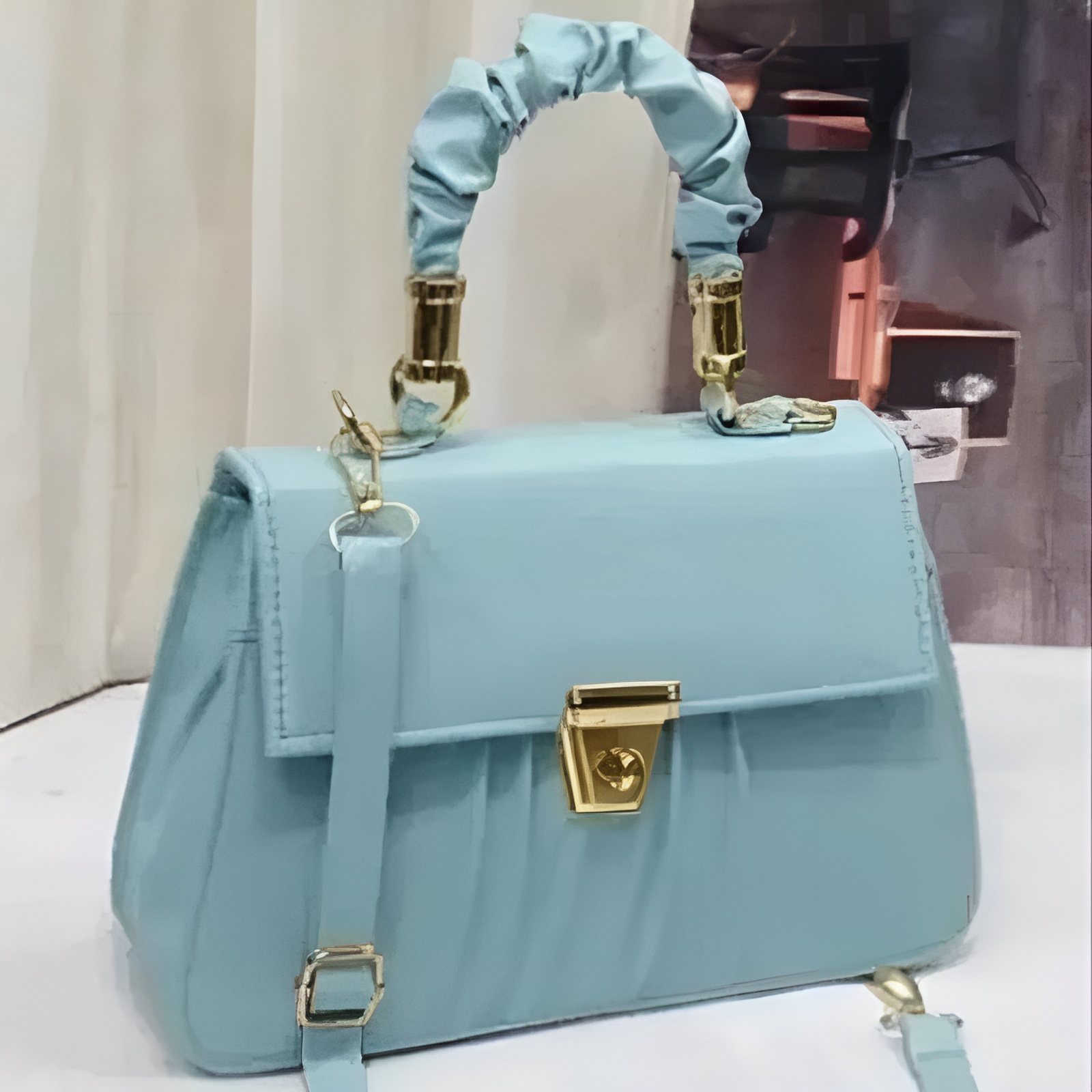 Self Design Handbag With 1 Compartment