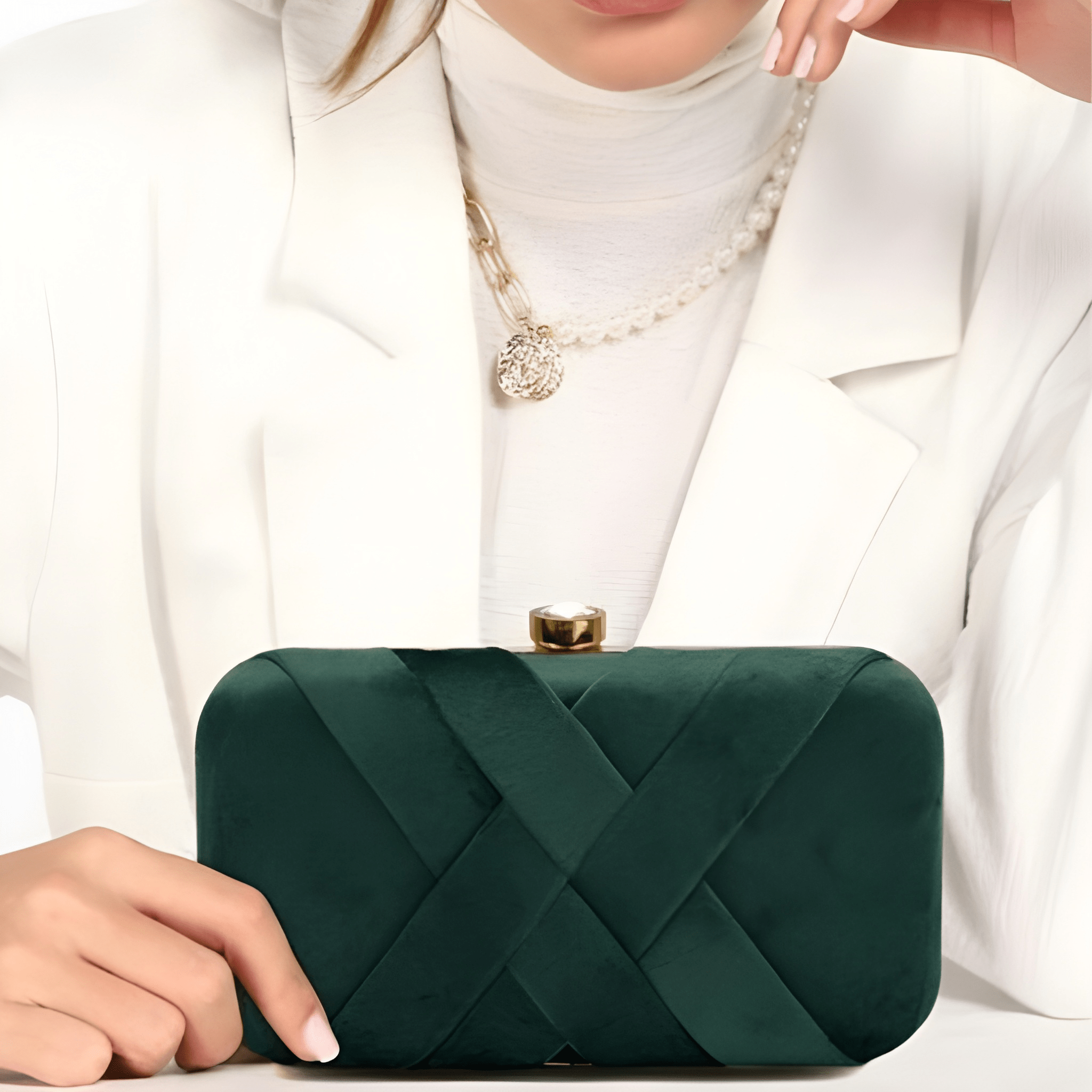 Casual Design Fabric Clutch